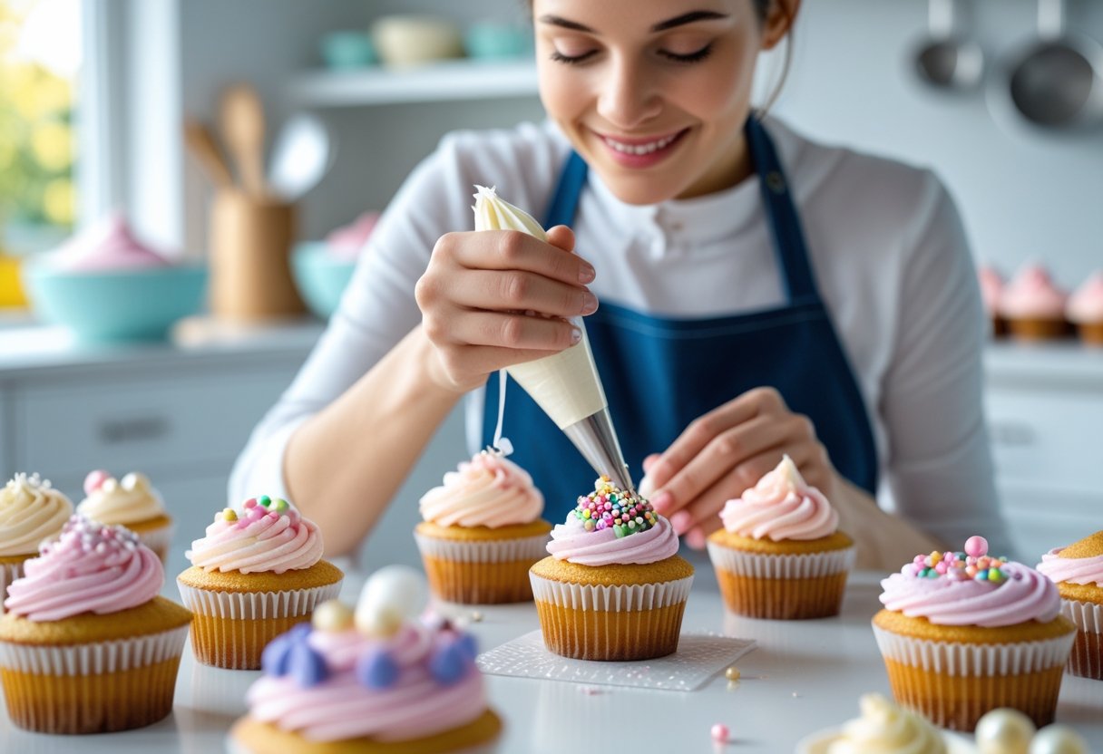 Sådan laver du de perfekte cupcakes med pynt til cupcakes